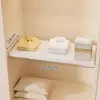 Estante de almacenamiento expandible sin taladro para armario, divisor multifuncional para ropa y bolsos dentro del gabinete