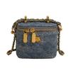 Bolso Nuevo para Mujer Estilo Tweed, Moderno, Fresco y Dulce, Bolso Bandolera Acolchado con Hilo Bordado para Mujer, Bolso Caja Cruzado para Hombro