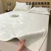 Conjunto de Três Peças de Tapete Refrescante de Seda Gelada de Alta Qualidade para Verão 2026 Novo Estilo Roupa de Cama para Casa de Verão Tapete Macio Lavável à Máquina Tapete para Ar Condicionado