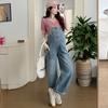 Conjunto de Dos Piezas de Punto de Manga Corta y Pantalones de Pierna Ancha con Tirantes Ajustables y Cordón, Estilo Nuevo Verano 2025 para Maternidad, Temperamento