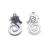 21x12mm 1.3g Plata Antigua Accesorios para Collar Pulsera DIY Se Puede Decorar con Pedrería Colgante de Caballito de Mar