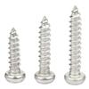 Tornillo de cabeza redonda dura niquelada PA M2.2-M5 con cabeza plana y cola puntiaguda GB845, tornillo electrónico pequeño