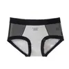 Calcinha de malha cinza feminina 100% algodão, sem aperto, entrepernas estendido 10A, estilo fino de verão, entrepernas 10A