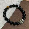 Pulsera Pixiu de Obsidiana Natural Moda Piedra Ojo de Tigre Estilo Vintage para Hombre Pulsera Audaz de Lujo Ligero Venta al por Mayor Dropshipping