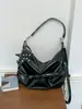 Bolso de hombro versátil de gran capacidad para el día a día, bolso cruzado retro americano, bolso de mano tipo tote, bolso casual con hebilla de cinturón para el hombro