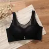 Obari Wanguo Top Cropped de Flores Tubo Fino Tamanho Grande Roupa Íntima Sutiã Top de Bojo Completo Feminino