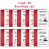 Cartões de Cumprimento Engraçados e Inteligentes Transfronteiriços com Envelopes, Cartões de Pegadinha para Enviar Bênçãos e Mensagens, Cartões de Encorajamento Atacado