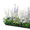 Maceteros con Flores Artificiales y Plantas Verdes, Combinaciones de Flores y Plantas Falsas, Maceteros Decorativos para Separación y Ocultación, Arte Floral Paisajístico