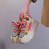 872-1 Zapatos de Mujer 2026 Nuevos de Primavera Transpirables Celebridad de Internet para Mujer Zapatos de Papá de Suela Gruesa que Aumentan la Altura Tenis Antideslizantes