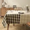 Toalha de Mesa Retrô Impermeável à Prova de Óleo Lavável Resistente ao Calor Toalha de Mesa para Mesa de Jantar 2026 Novo Modelo Luxo Leve High-End Tapete para Mesa de Centro Toalha de Mesa