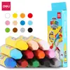 Pasteles al Óleo Deli 6961 6962 6963 6964 para Estudiantes de Primaria y Niños, Cera para Dibujo y Pintura Artística de Colores