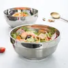 Acero Inoxidable 304 Tazón de Arroz Doble Capa Anti-quemaduras y Aislante Térmico Tazón para Sopa Estilo Coreano Doméstico Pequeño Tazón de Arroz para Niños Comercial Tazón para Fideos Comestibles