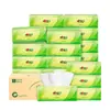 Papel de Tejido con Mensajes de Té Sentidos, Espesor de 3 Capas, 100 Hojas, Papel Higiénico Doméstico, Servilletas, Pañuelos Faciales, Venta al Por Mayor por Caja