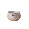 Taza maestra de flor de loto rosa pintada a mano por Ino Kiyomatsu, taza de té de cerámica de alta estética, juego de té casero de alta gama