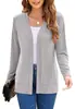 Nuevo en stock cárdigan versátil elegante y sencillo para mujer de Amazon transfronterizo para primavera y otoño