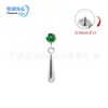 Pendientes de aleación de titanio F136 con circonita, pendiente para el cartílago de la oreja con borla de tira de Sauron, populares en Europa y América, joyería para perforación corporal para mujeres