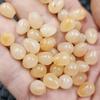 Xinjiang Hotan Seda Dourada Jade Gota d'Água Jade Contas Espalhadas Cor de Pó de Raiz de Lótus Jade Quartizito Gota d'Água Tridimensional Acessórios de Joias Contas