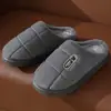 2025 Nuevas Pantuflas de Algodón para Hombre Tallas Grandes Pantuflas de Algodón de Invierno para Hombre Pantuflas Cálidas con Suela Gruesa y Pelo 45 46 47 48