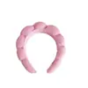 Diadema Cruzada Sencilla Nube Parte Superior Alta de la Cabeza Tela de Toalla Torcida Diadema para Lavado de Cara Amazon Care Juego de Tres Piezas para Mujeres