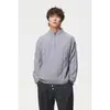 Suéter de punto casual minimalista retro estilo japonés Rumeng para hombres y mujeres, top de punto holgado con cuello Henley para otoño