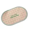 Alfombrillas de Piso Estilo Japonés y Coreano de Lino Sintético para Baño, Entrada del Hogar, Felpudos Tejidos Absorbentes de Agua de Secado Rápido, Alfombras para Ducha