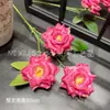 Flores Artificiales Rojo Rosa, Flores Falsas Rojo Rosa para Decoración de Pasillos en Salones de Bodas, Venta al por Mayor para Eventos de Boda