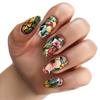 WM-176INS unhas postiças floridas primavera e verão ladybug floral pastoral fresco comércio exterior usar unha atacado