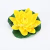Flor de Loto Artificial de 20 cm para Decoración de Estanques y Acuarios, Flor Eterna, Nenúfar Artificial, Flor Artificial Seca al por Mayor, Regalo de Festival