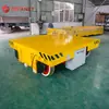 Carro Eléctrico Pesado de 50 Toneladas con Suministro de Energía por Cable Industrial, Carro de Transporte de Materiales de Doble Vía, Plataforma de Carga Controlada Remotamente