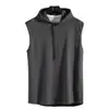 Chaleco con Capucha para Hombre de Verano Deportivo de Moda Baloncesto Correr Sin Mangas Camiseta Ajustado Cordón Chaleco Delgado con Mangas para Hombre