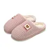 Pantuflas de algodón antideslizantes para mujer, nuevo modelo 2026 para otoño e invierno, uso en interiores en casa, felpa de suela suave, cálidas y silenciosas, pantuflas de algodón para maternidad