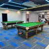 Mesa de snooker estándar internacional 12 pulgadas para casa piedra azul acero biblioteca estilo inglés mesa de billar funda sala de bolas club