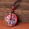 Collar con Colgante de Fantasma de Montaña de Cinabrio Unisex Llavero Año de esta Vida Colgante Marea Nacional Regalo para Pareja en stock