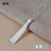 8cm Tassel Curto e Gordinho Poliéster Nó Chinês Marcador de Página Pingente de Tassel Pequeno Pingente de Leque Boca Fechada Tassel de Fantasia Acessórios DIY