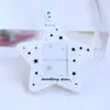 Ins Lindo Estrella Periférico Brillo 1.0 pulgada Acrílico Portatarjetas Foto de Identificación Estrella Persiguiendo Tarjeta Pequeña Almacenamiento de Fotos Colgante