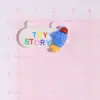 Accesorios de resina de dibujos animados oso fresa alienígena baño DIY accesorios para joyería pegamento de crema parche para funda de teléfono al por mayor
