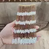 Cadena semiacabada de borla de perlas de una sola hebra grupo de abanico tocado Fan Xiuhe horquillas Hanfu suministros para manualidades DIY adornos accesorios no