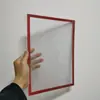 Caja de archivo magnética de PVC A4 A3 sin perforaciones expositor premio individual oficina caja de archivo magnética suave embalaje OPP independiente