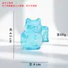 Gato de la Suerte de Dibujos Animados de Vidrio de Zibo Animal Lindo Adorno Decorativo para Coche y Escritorio Regalo Suministro Transfronterizo