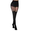 Etiqueta de Carro DisponívelMeias Arrastão de Halloween Europeias e Americanas de Cano Alto Falsas, Meias Arrastão, Meias de Seda, Meias-Calça com Renda Vazada, Meias-Calça Patchwork de Renda