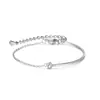 Accesorios Coreanos Pulsera Sencilla de Nicho de Gama Alta Joyería al por Mayor Pulsera de Acero de Titanio con Circonita de Lujo Ligero Joyería de Verano para Mujer