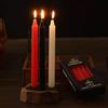 Vela larga roja y blanca para ofrendas ordinarias de Buda, vela para propuesta romántica diaria, vela para cenas a la luz, vela de emergencia para el hogar