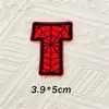 5cmQ Teia de Aranha Gorducha Letra Número Patch de Bordado Autoadesivo Patch Decorativo para Bordado DIY em Diário/Computador Patch de Tecido