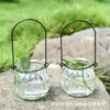 Spot Atacado Argola Pendurável Abóbora Garrafa de Vidro Planta Hidropônica Pote de Oração e Desejos Vela Aromática Criativa de Cortiça