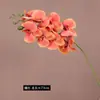 Orquídea de Seda Artificial de Alta Gama de 8 Cabezas, Guía de Camino para Bodas en Salón de Banquetes, Decoración Especial para Hotel, Venta al por Mayor de Flores Artificiales