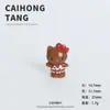 Resina Simulada Linda Hello Kitty en Traje de Baño, Nuevos Accesorios DIY, Decoraciones de Escritorio para Juego de Imitación, Colgantes Hechos a Mano al por Mayor