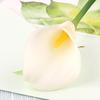 Flor Artificial Mini Lirio de Calas de PU Táctil Realista de Gama Alta para Decoración de Mesa de Sala de Estar, Accesorios de Fotografía, Venta al por Mayor de Plantas Verdes