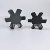 Almofada de poliuretano tipo L hexagonal em flor de ameixa, acoplamento tipo AL, almofada de roda de borracha 95 100 L, roda hexagonal 050-225