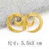 Pegatinas de Tela Bordada con Patrón Dorado y Plateado, Vestidos Antiguos, Nubes Propicias, Óperas, Varios Estilos de Piezas Bordadas, Pegatinas Decorativas de Parche, Accesorios DIY, Flores Calientes