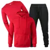 2026 Nueva Moda Cómodo Unisex Otoño/Invierno Conjunto de Tres Piezas de Sudadera de Felpa y Pantalones Deportivos Casual Manga Larga